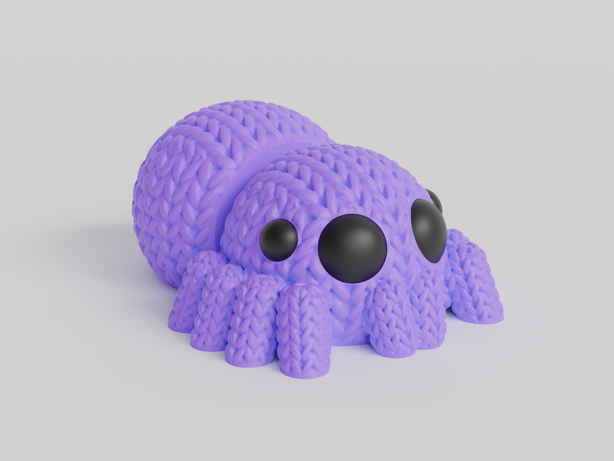 Spider Figure: Knitted Texture Design
