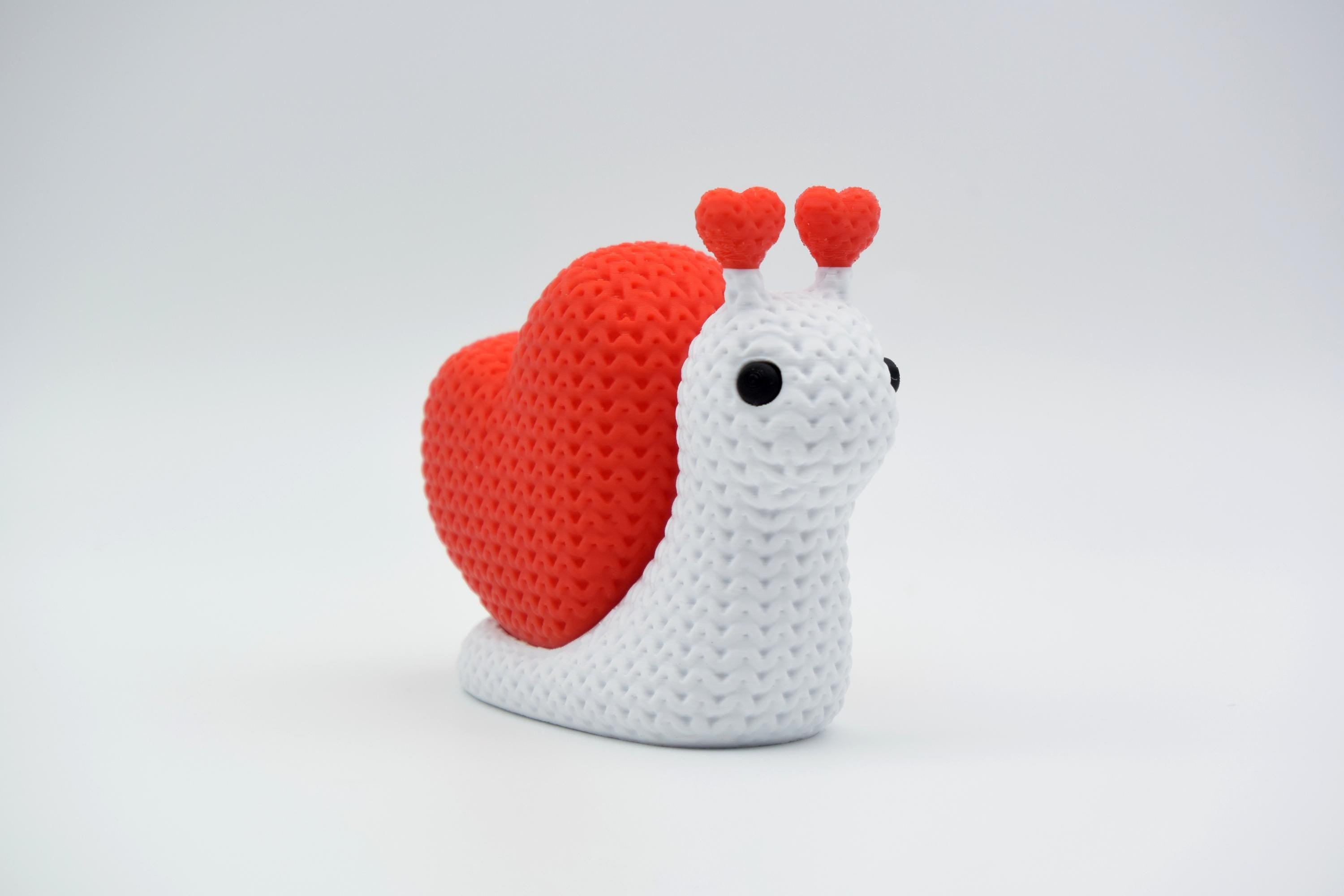 Knitted Animal Figure with Heart.