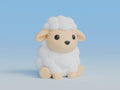 Sheep Figure: Knitted Texture Design.