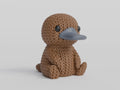 Platypus Figure: Knitted Texture Design.