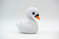 Swan Figure: Knitted Texture Design.