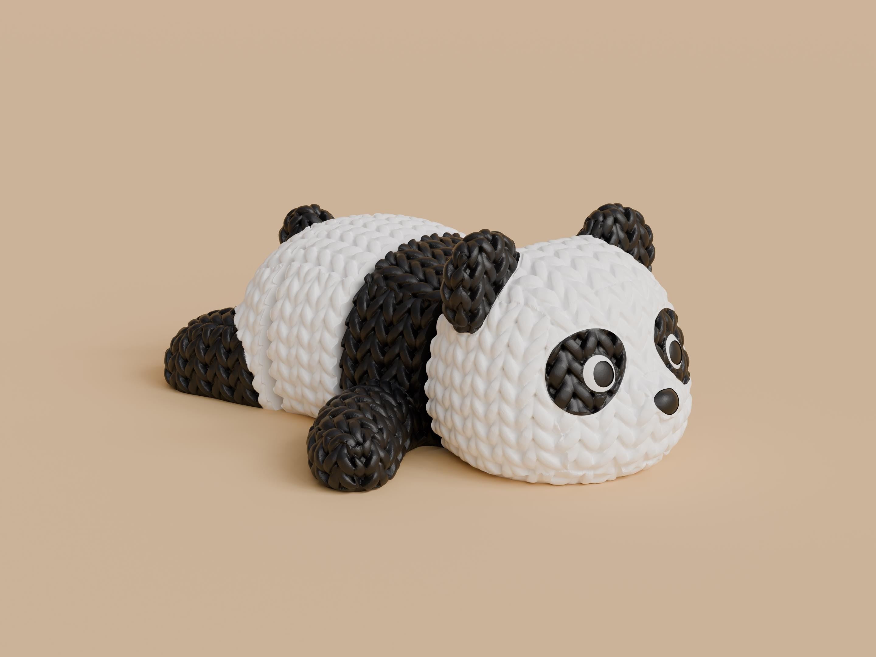 Articulating 3D Printed Animal Figure: Knitted Texture Design.