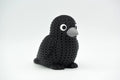 Crow Figure: Knitted Texture Design.