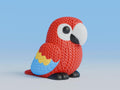 Animal Figure: Knitted Texture Design. - Parrot