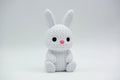 Rabbit Figure: Knitted Texture Design.