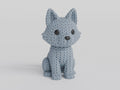 Wolf Figure: Knitted Texture Design.