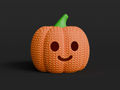 Jack O’Lantern Figure: Knitted Texture Design