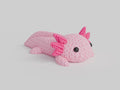 Axolotl Figure: Knitted Texture Design.