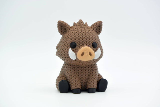Boar Figure: Knitted Texture Design.