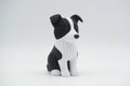 Border Collie Figure: Knitted Texture Design.