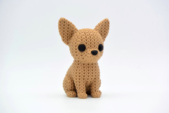 Chihuahua Figure: Knitted Texture Design.