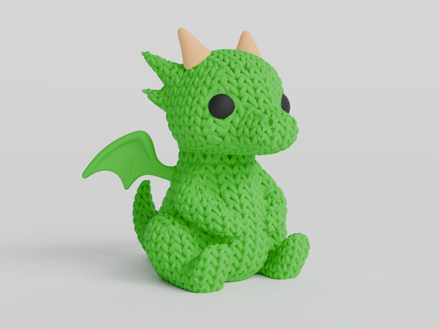 Dragon Figure: Knitted Texture Design.