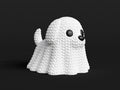 Ghost Dog Figure: Knitted Texture Design