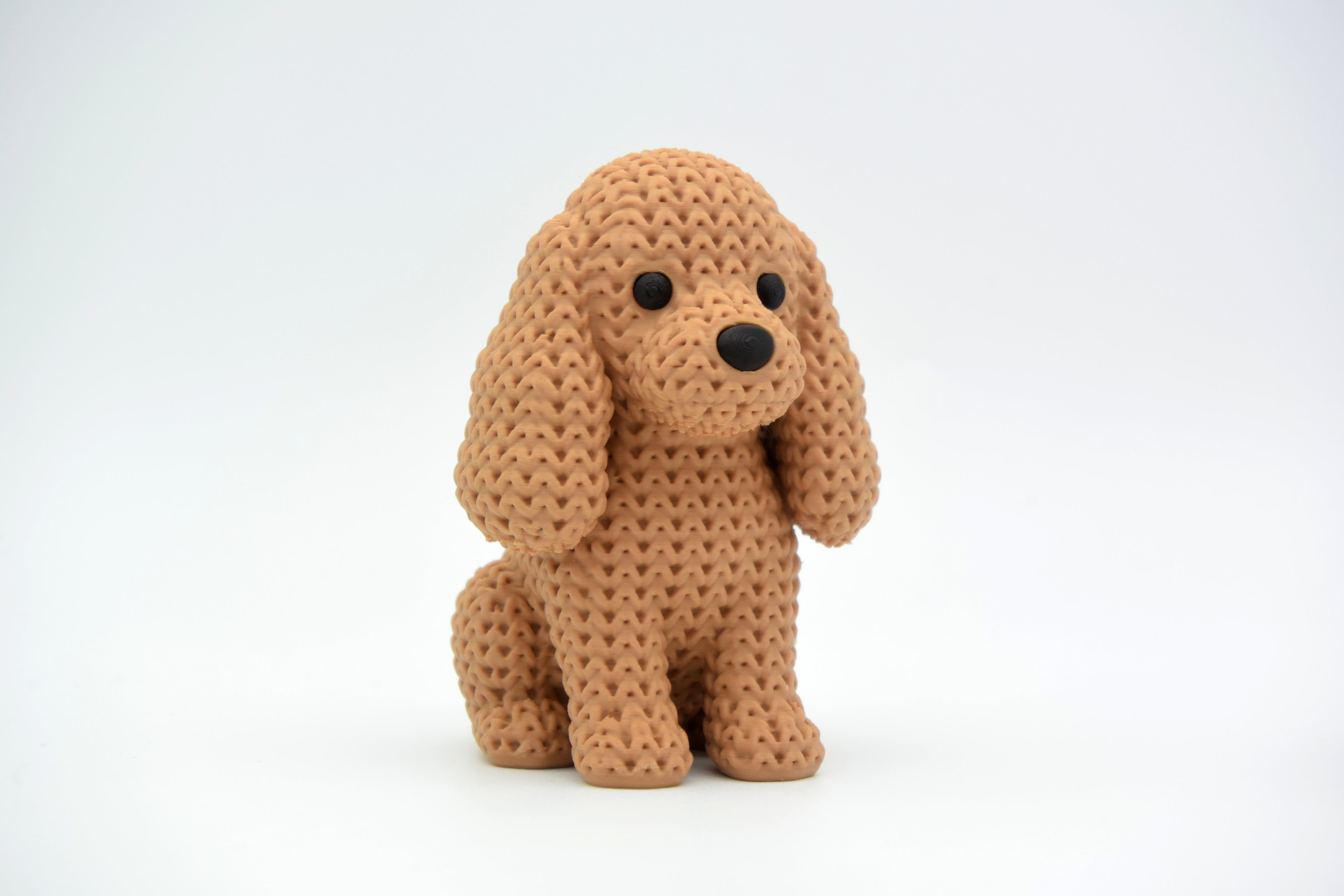 Cocker Spaniel Figure: Knitted Texture Design.