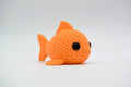 Gold Fish Figure: Knitted Texture Design.