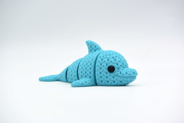 Articulating 3D Printed Animal Figure: Knitted Texture Design.