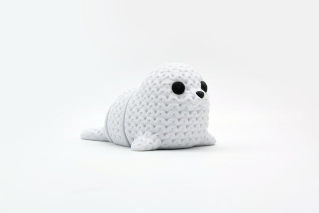 Articulating 3D Printed Animal Figure: Knitted Texture Design.