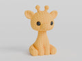 Giraffe Figure: Knitted Texture Design.