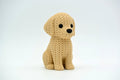 Golden Retriever Figure: Knitted Texture Design.