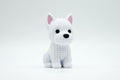 Westie Figure: Knitted Texture Design.
