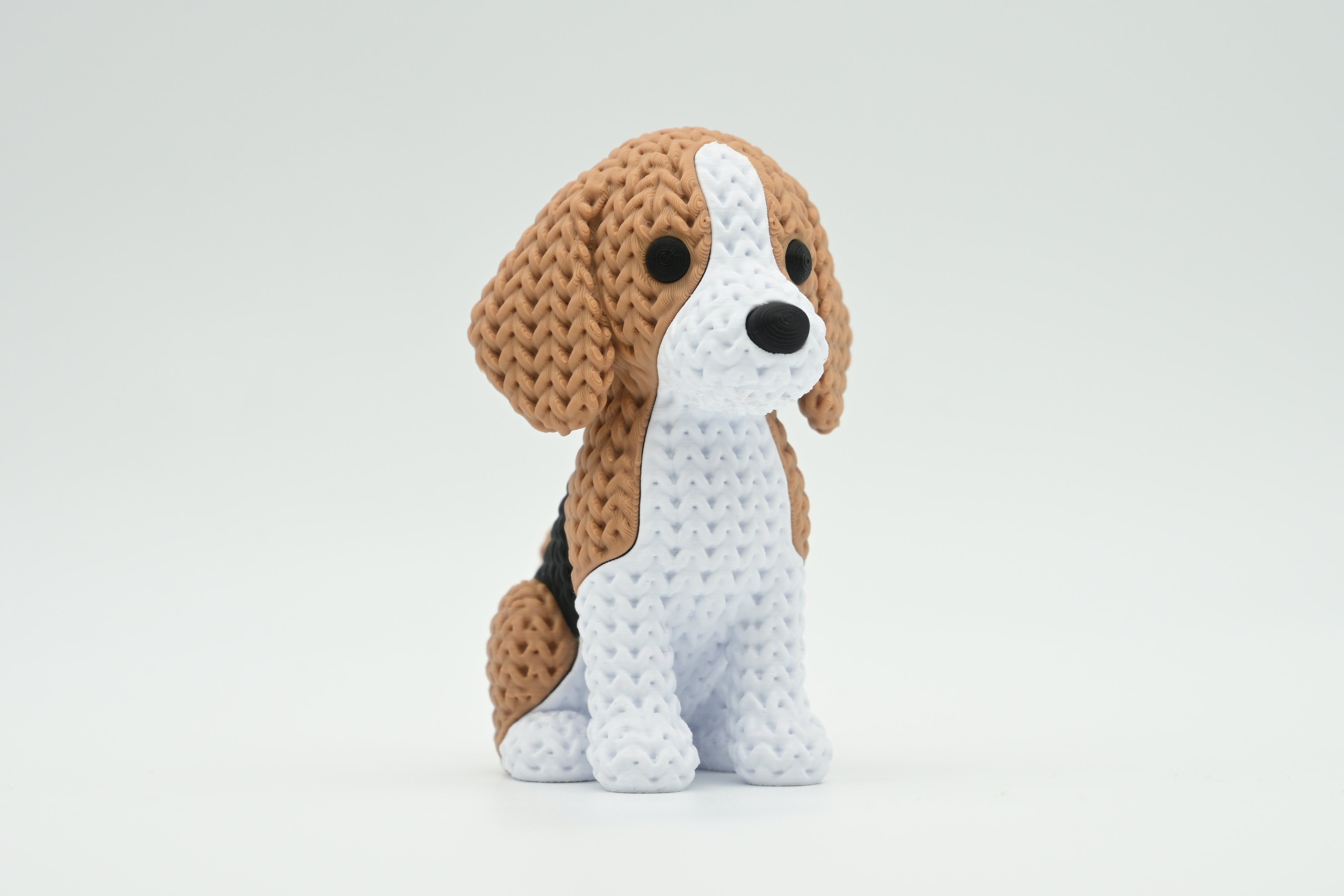 Beagle Figure: Knitted Texture Design.