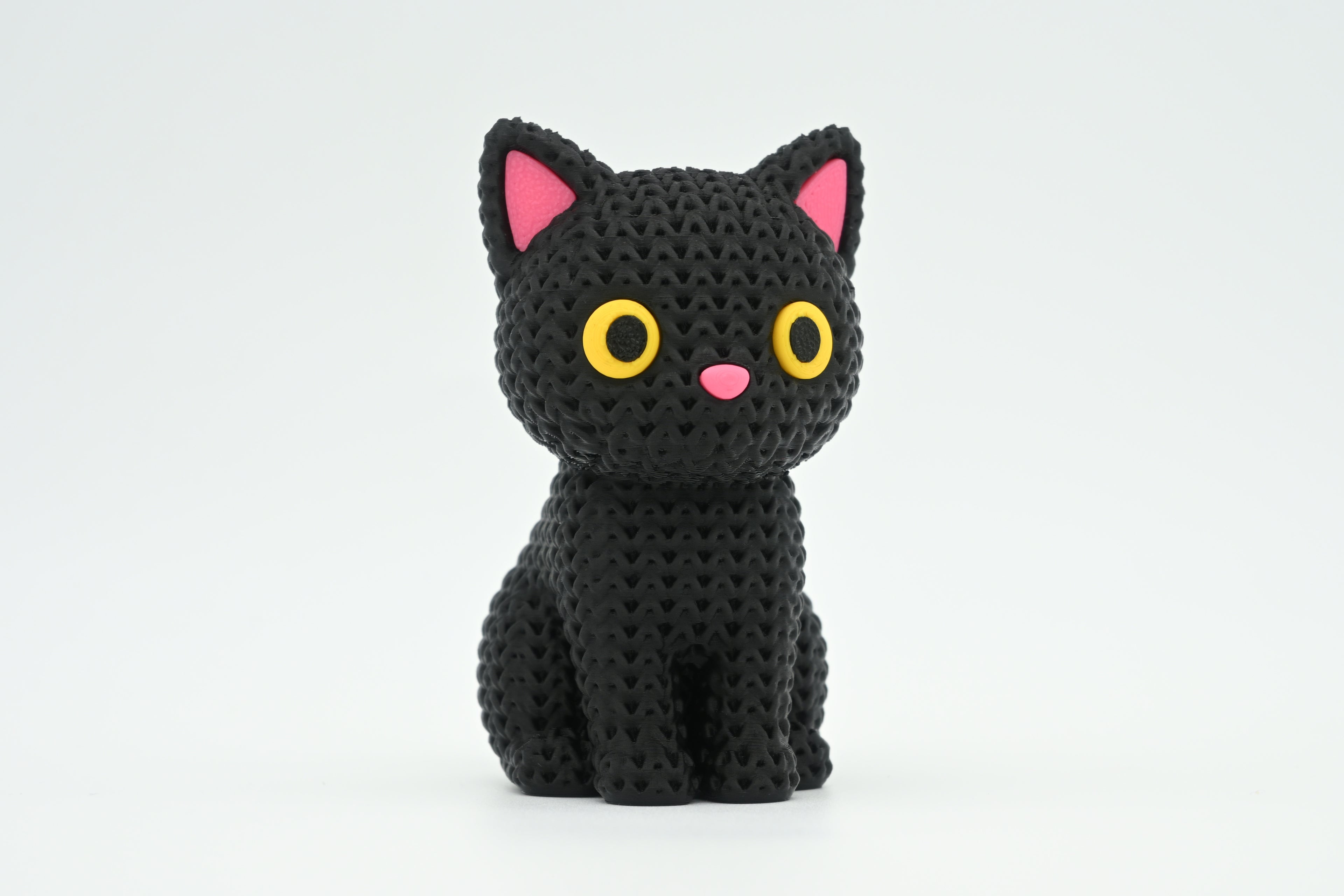 Cat Figure: Knitted Texture Design