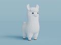 Llama Figure: Knitted Texture Design.