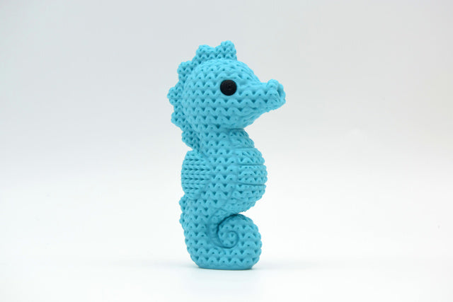 Sea Horse Figure: Knitted Texture Design.