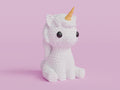 Unicorn Figure: Knitted Texture Design