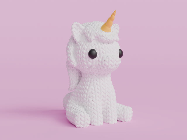 Unicorn Figure: Knitted Texture Design