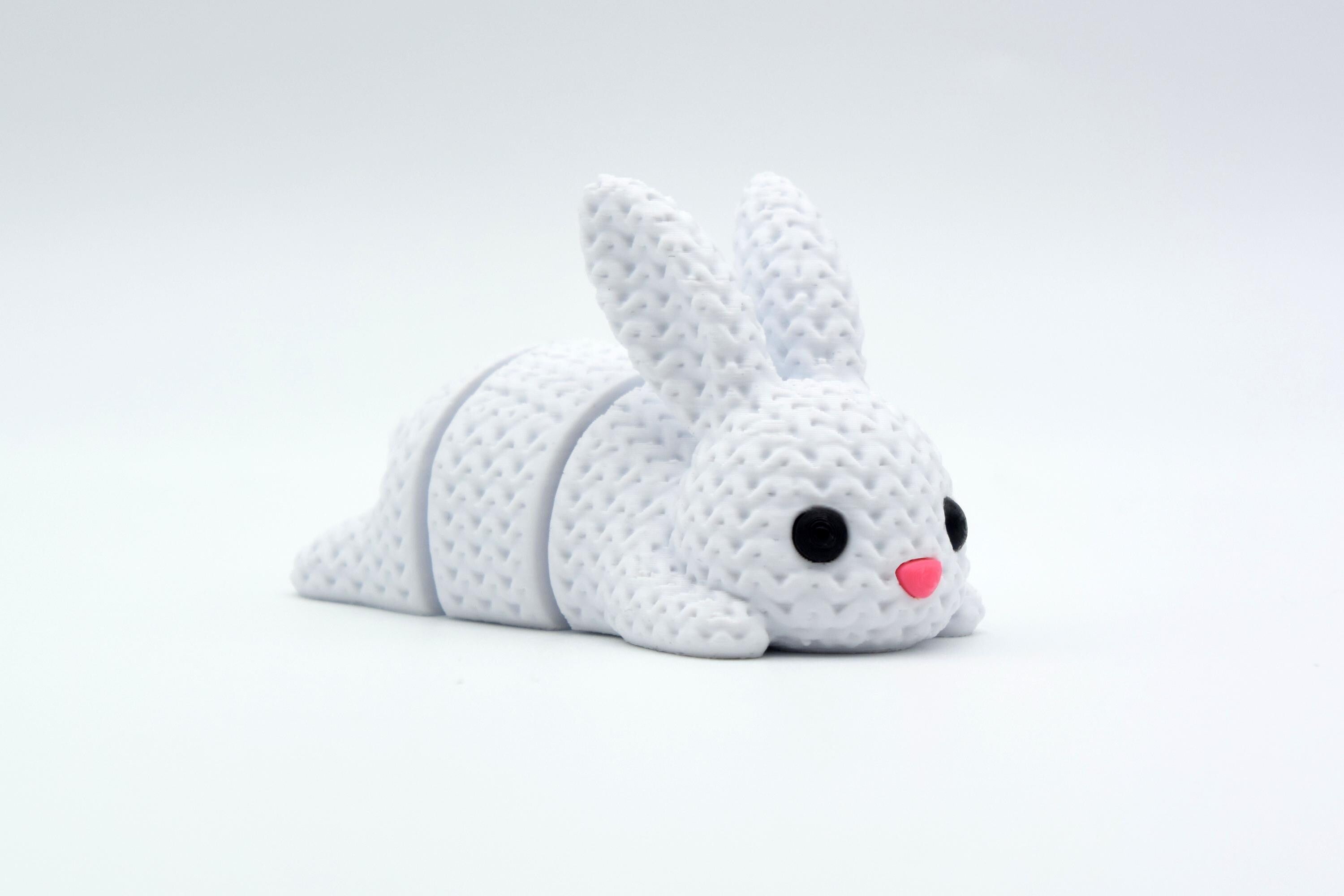 Articulating 3D Printed Animal Figure: Knitted Texture Design.