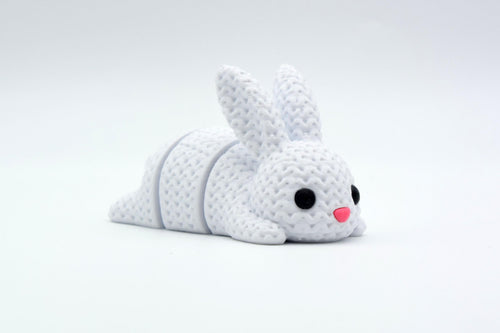 Articulating 3D Printed Animal Figure: Knitted Texture Design.