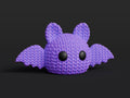Bat Figure: Knitted Texture Design.