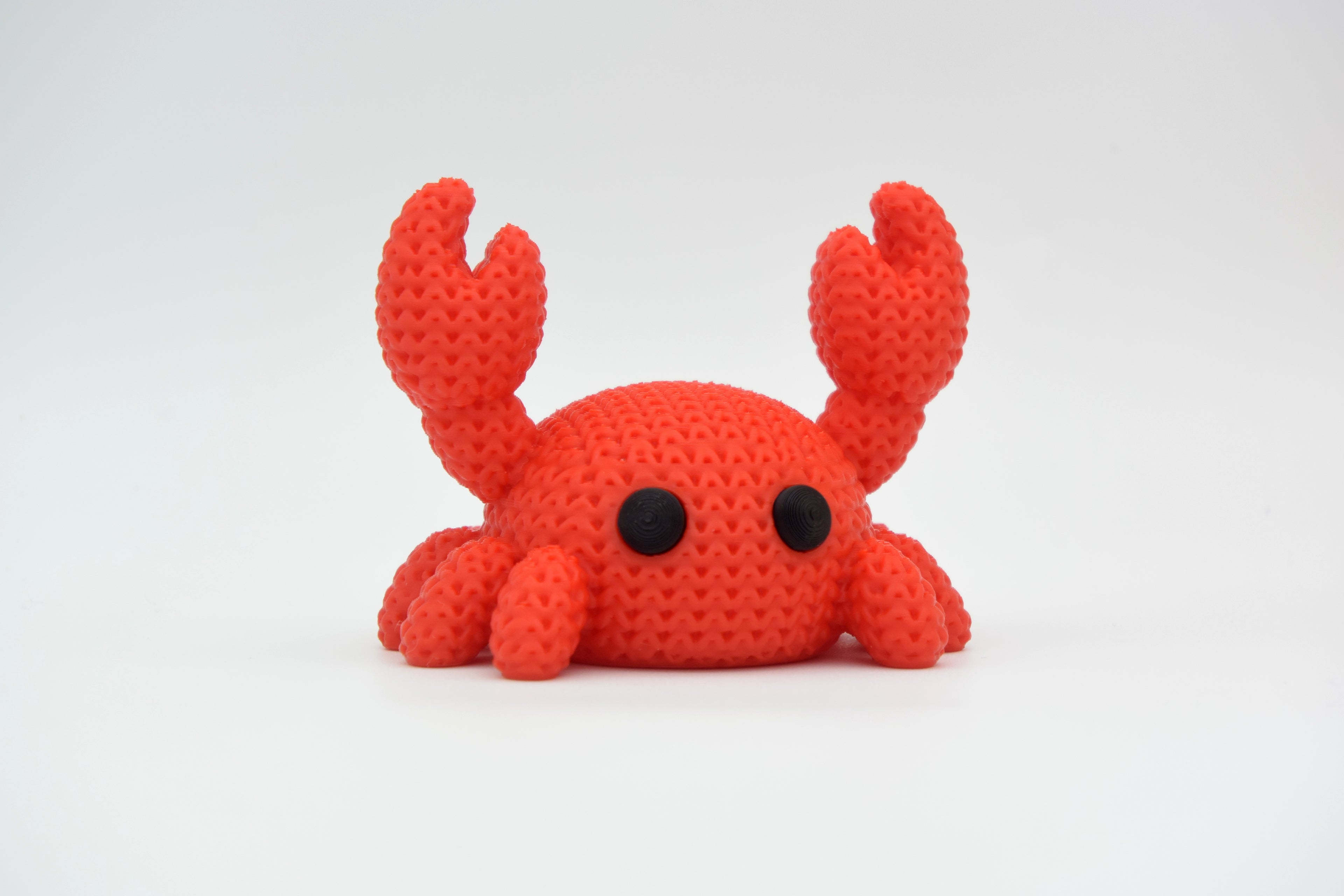Crab Figure: Knitted Texture Design.