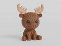 Moose Figure: Knitted Texture Design.
