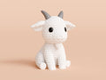 Goat Figure: Knitted Texture Design.