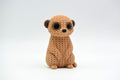 Meerkat Figure: Knitted Texture Design.